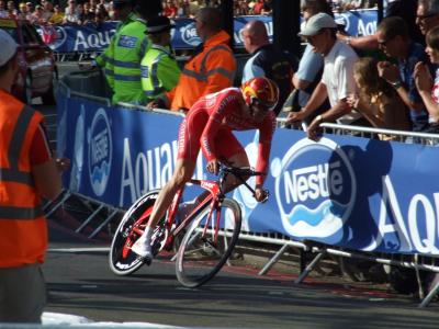 Bradley Wiggins in the '07 TdF Prologue