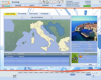 Scouting zones - Croatia and Serbia