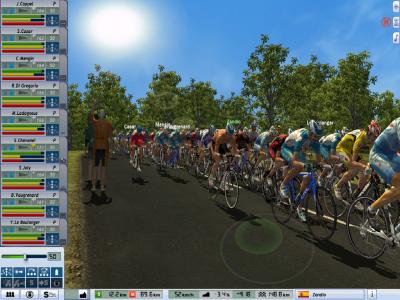 The peloton ..