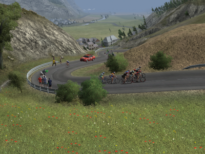 The breakaway halfway up a mountain