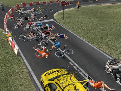 Barriers causing the crash