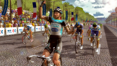 Cav winning in Paris