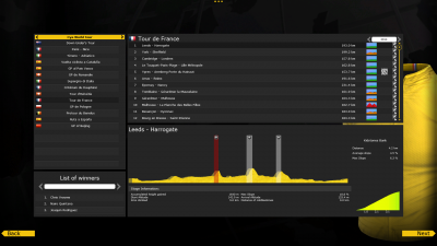 Stage race selection