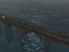 The Peloton over the bridge to Sweden